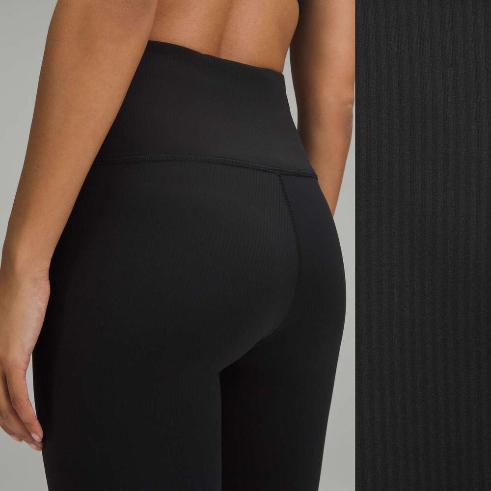 NWT Lululemon Wunder Train High Rise Ribbed Leggings 25" Sz 4 - Picture 2 of 7